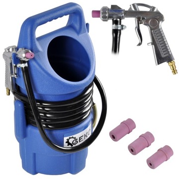 PIASKARKA SYFONOWA 10L PISTOLET DO PIASKOWANIA