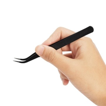 Набор прямых пинцетов, 5 шт./, изогнутый