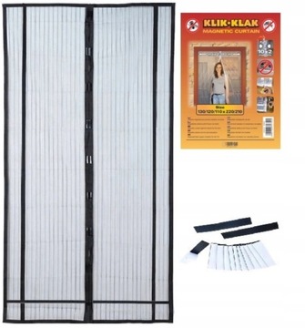 MOSKITIERA MAGNETYCZNA DRZWI 110/120/130x210/220cm