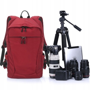 Plecak fotograficzny Careell laptop 15 statyw czer