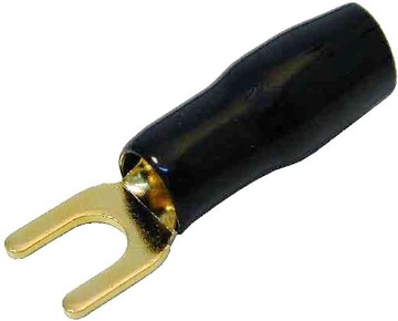 Konektor - końcówka widełkowa złocona M6 601810