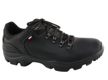 Wojas 9377-91 buty trekkingowe skórzane czarne 39