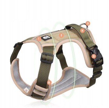 Шлейка ПРОЧНАЯ ДЛЯ СОБАКИ, БЕЗ ДАВЛЕНИЯ, ЛЕГКАЯ, L