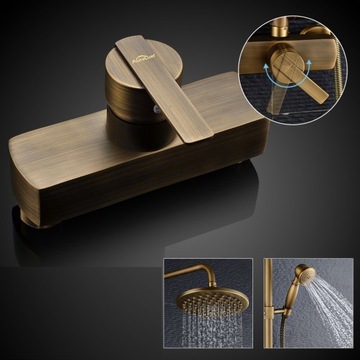 Ретро-колонка для душа с тропическим душем