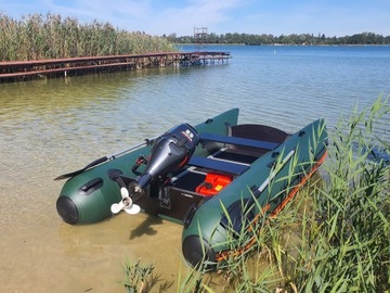 ПОНТОННАЯ ЛОДКА КАТАМАРАН КОЛИБРИ КМ-380СМ ТОКАРЕКС