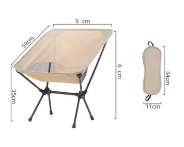 Стул походный с сумкой, складной стул для рыбалки, походный АЛЮМИНИЙ