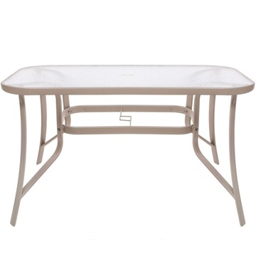 БОЛЬШОЙ СТЕКЛЯННЫЙ САДОВЫЙ СТОЛ 120x70см МЕБЕЛЬ ДЛЯ ТЕРРАСЫ ТЕРРАСА САД БАЛКОН