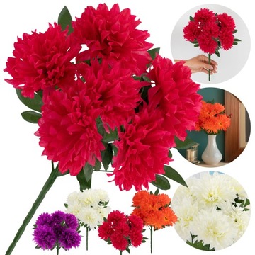 Искусственные цветы ХРИЗАНТЕМА БУКЕТ, ВЕТКА, КУЧОК