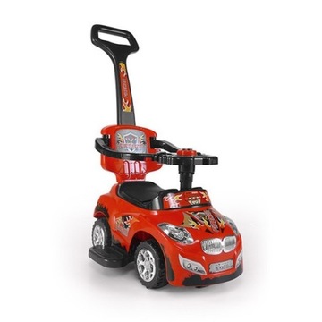 Milly Mally Ride-On 3in1 Happy Red Автомобиль