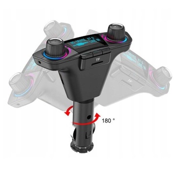 FM BLUETOOTH 5.0 USB-ПЕРЕДАТЧИК МНОГОФУНКЦИОНАЛЬНЫЙ 8 в 1