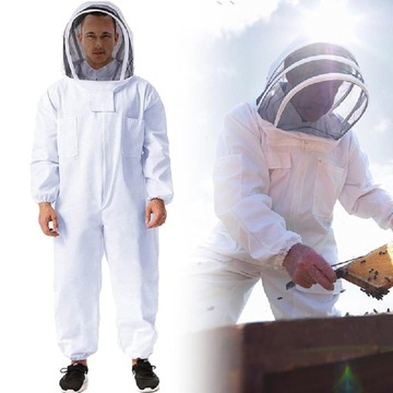 BLUZA PSZCZELARSKA ZASUWANA KAPELUSZ ODPINANY ROZMIAR XL Z + RĘKAWICE