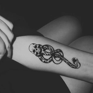 1/5PCS Death Eaters Dark Mark Make Up Tattoos Stickers Cosplay Accessories