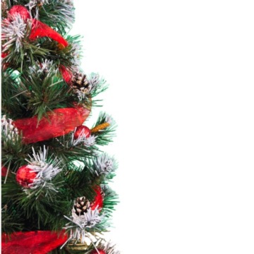 ИСКУССТВЕННАЯ РОЖДЕСТВЕНСКАЯ ЕЛКА СО СНЕГОМ, ДЖУТОВЫЕ БЕЗОПАСНОСТИ, 60 СМ, РОЖДЕСТВЕНСКАЯ ЕЛКА С УКРАШЕНИЯМИ