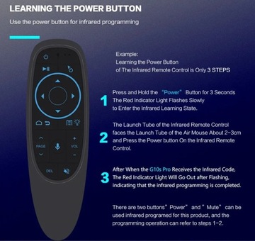 Мини-пульт дистанционного управления AIR Mouse SMART TV PC G10S Pro BT и голосовая мышь с подсветкой 2,4G
