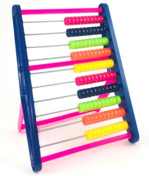 ЦВЕТНАЯ 10-РЯДНАЯ ПЛАСТИКОВАЯ ШКОЛЬНАЯ АБАБУС
