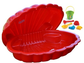 Песочница для бассейна SHELL 2в1, закрытая, 2 части