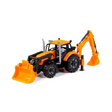 Traktor Progress z ładowarką i koparką Polesie P