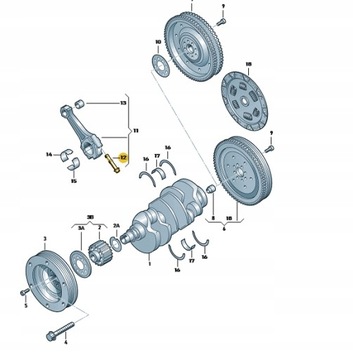 ОРИГИНАЛЬНЫЙ БОЛТ ШАТУНА WHT001324 AUDI