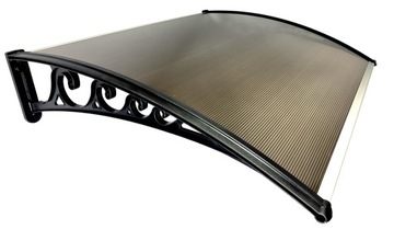 Навес над дверью, крыша 150х100, поликарбонат