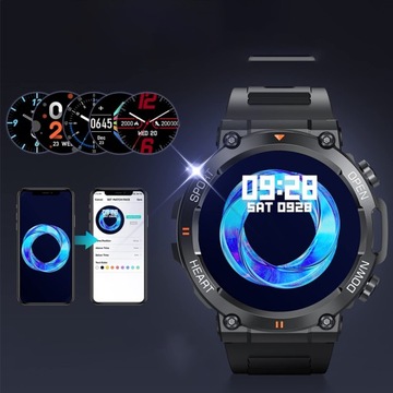 МУЖСКИЕ ВОДОНЕПРОНИЦАЕМЫЕ СПОРТИВНЫЕ ЧАСЫ SMARTWATCH HD