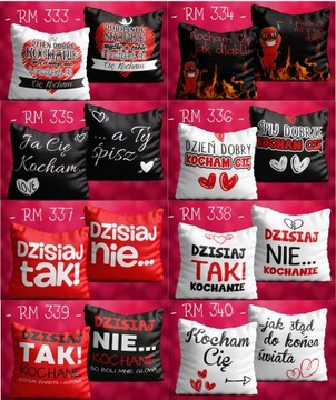 Подушка Подарок на День святого Валентина LOVE PATTERNS XXL