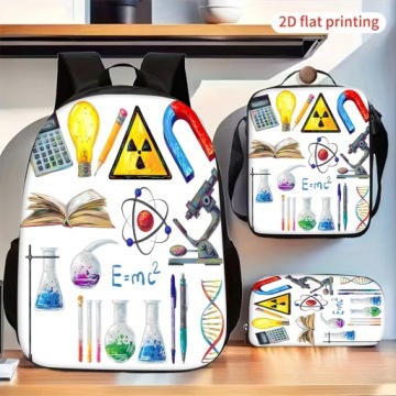 Science Експеримент Chemistry Фізика Laboratory Pattern Рюкзак Набір