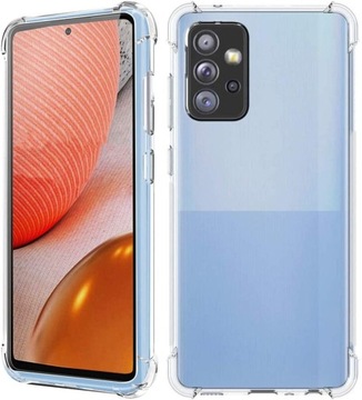 Etui Silikonowe Pancerne Bezbarwne do Samsung Galaxy A52 / A52s 5G