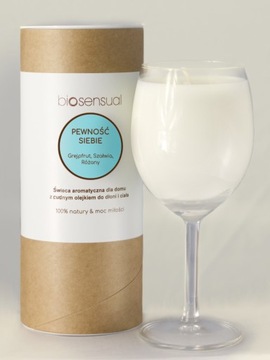 Świeca do masażu naturalna PEWNOŚĆ SIEBIE 200g
