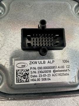 ! OPEL ASTRA K MODUL UROVNÁVÁNÍ SVĚTEL XENON 090.000000851 230840566