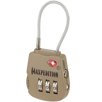 Maxpedition Kłódka szyfrowa do bagażu Khaki