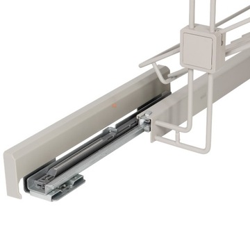 Корзина для обуви СТОРОНА ЛЕВАЯ HACK БЕЖЕВАЯ Выдвижная полка EMUCA + ПРОСТАВКИ