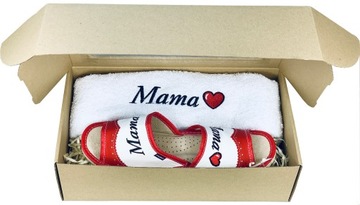 ПОДАРОК ​​НА ДЕНЬ МАТЕРИ ТАПОЧКИ 2в1 + ПОЛОТЕНЦЕ R41