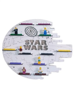Półka na ludziki figurki lego STAR WARS Gwiazda śmierci STATEK death star