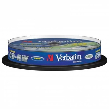 Płyty Verbatim CD-RW 700MB cake 10szt.