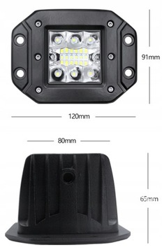 НАБОР 2Х РАБОЧИХ ЛАМП 40ВТ, УСТАНОВКА В БАМПЕРЕ
