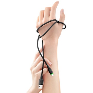 КАБЕЛЬ MCDODO USB-C ДЛЯ БЫСТРОЙ ЗАРЯДКИ ДЛЯ SAMSUNG XIAOMI TYPE C 6A 100W 1M LED