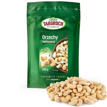 Orzechy nerkowca 250g nerkowce naturalne Targroch
