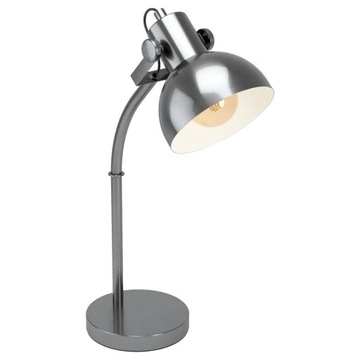 Lampa stołowa LUBENHAM 1 E27 - nikiel/kremowy