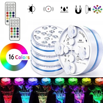 ПОГРУЖНЫЕ СВЕТОДИОДНЫЕ СВЕТИЛЬНИКИ RGB 13 СВЕТОДИОДНЫХ ПОДВОДНЫХ СВЕТОВ, ОСВЕЩЕНИЕ БАССЕЙНА