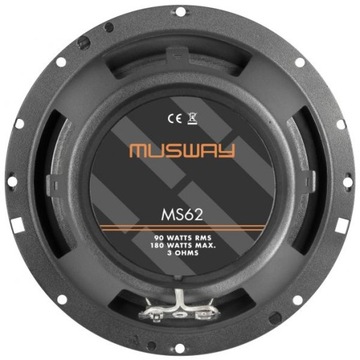 МОЩНЫЕ ДВУХПОЛОСНЫЕ ДИНАМИКИ 165 мм MUSWAY MS62 3 Ом 90 Вт RMS Xtreme Кошалин