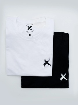 Zestaw 2 T-Shirtów Męskich Czarny / Biały 2pack L