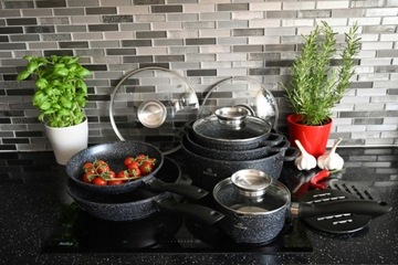 Набор алюминиевых кастрюль ПРЕМИУМ 12 шт.