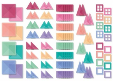 МАГНИТНЫЕ БЛОКИ CONNETIX PASTEL CREATIVE PACK 120 ЭЛЕМЕНТОВ 8 ЦВЕТОВ