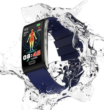 ZEGAREK OPASKA KARDIOWATCH Z ANALIZĄ POMIAREM CUKRU CIŚNIENIE PULS PAS EKG