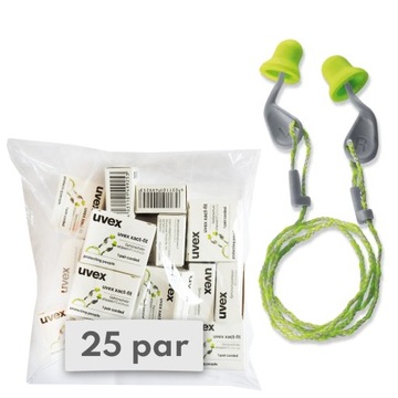 Zatyczki stopery do uszu uvex xact-fit 25 par