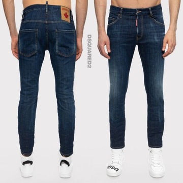 DSQUARED2 włoskie jeansy spodnie SKATER JEAN IT52