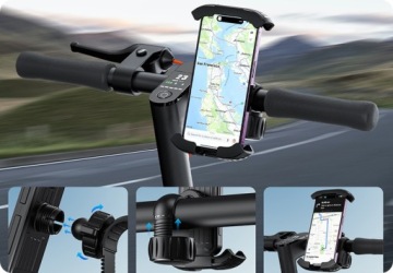 BASEUS УНИВЕРСАЛЬНЫЙ СИЛЬНЫЙ ДЕРЖАТЕЛЬ ТЕЛЕФОНА ДЛЯ ВЕЛОСИПЕДА МОТОЦИКЛА СКУТЕРА