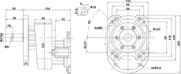 ТРАНСМИССИЯ ЭЛЕКТРОДВИГАТЕЛЯ СПУ ТРАНЗИТ