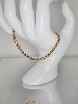 ZŁOTA BRANSOLETKA 585 DŁ.18,5CM