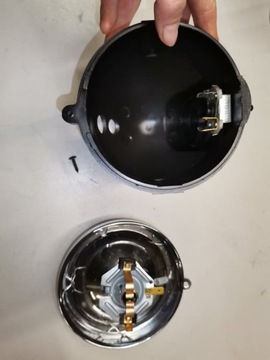 Передний фонарь Romet Pony, абажур, хромированная рамка